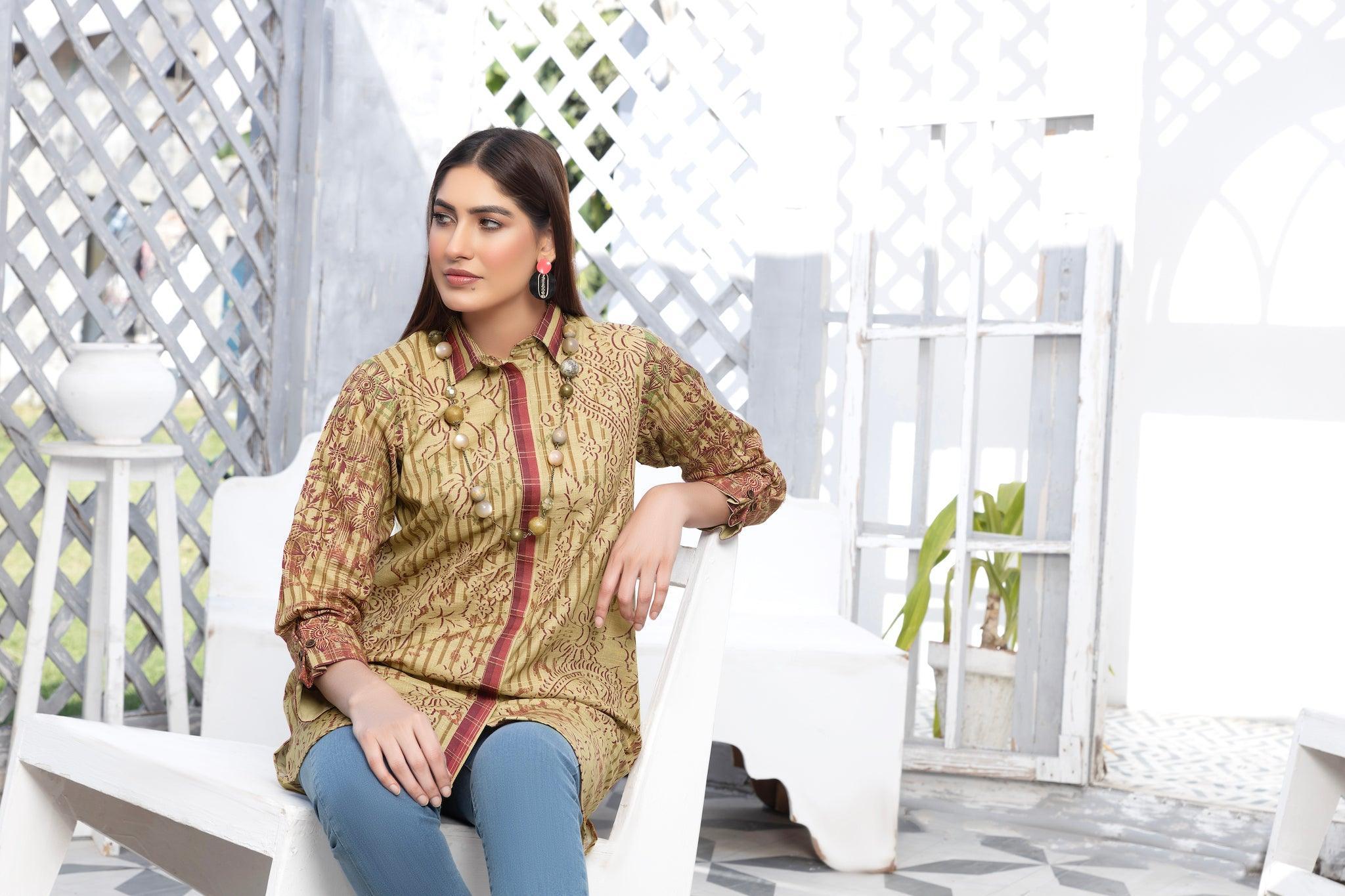 Grid Khaddar Unstitched 1 Piece Brown - (Vol-54/07)1P-W-23-D-20 - SAFANOOR