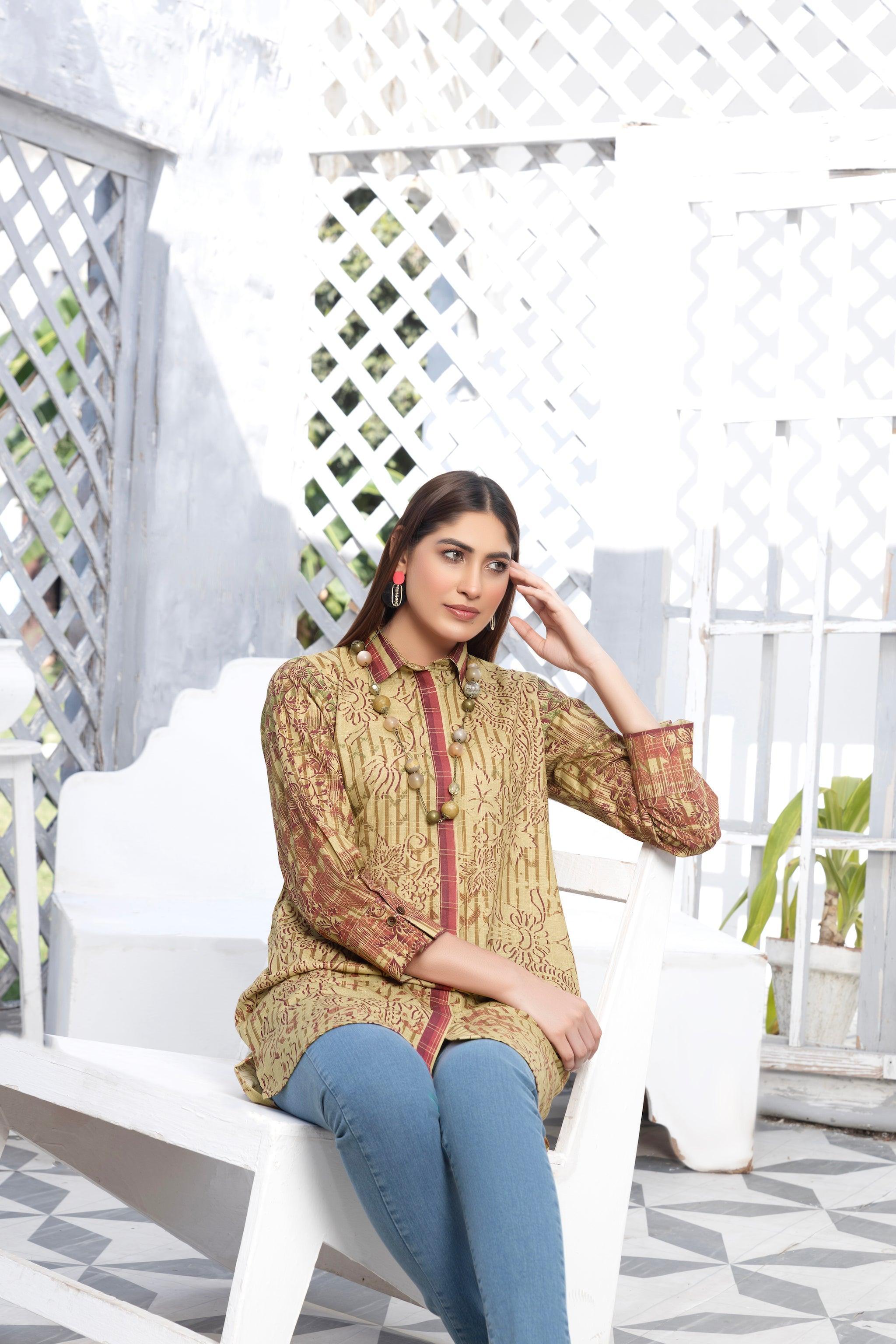 Grid Khaddar Unstitched 1 Piece Brown - (Vol-54/07)1P-W-23-D-20 - SAFANOOR