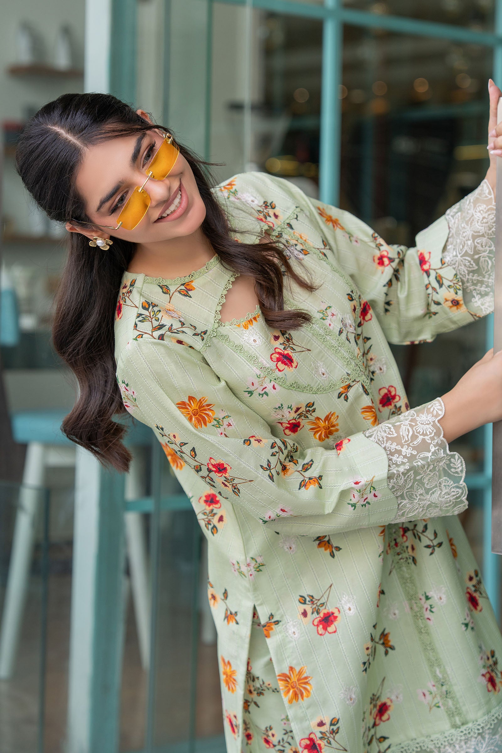 Laurel Green 2 Piece Unstitched Embroidered Lawn Secondary image