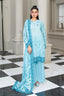 Light Blue 3 Piece Unstitched Premium Printed Lawn
