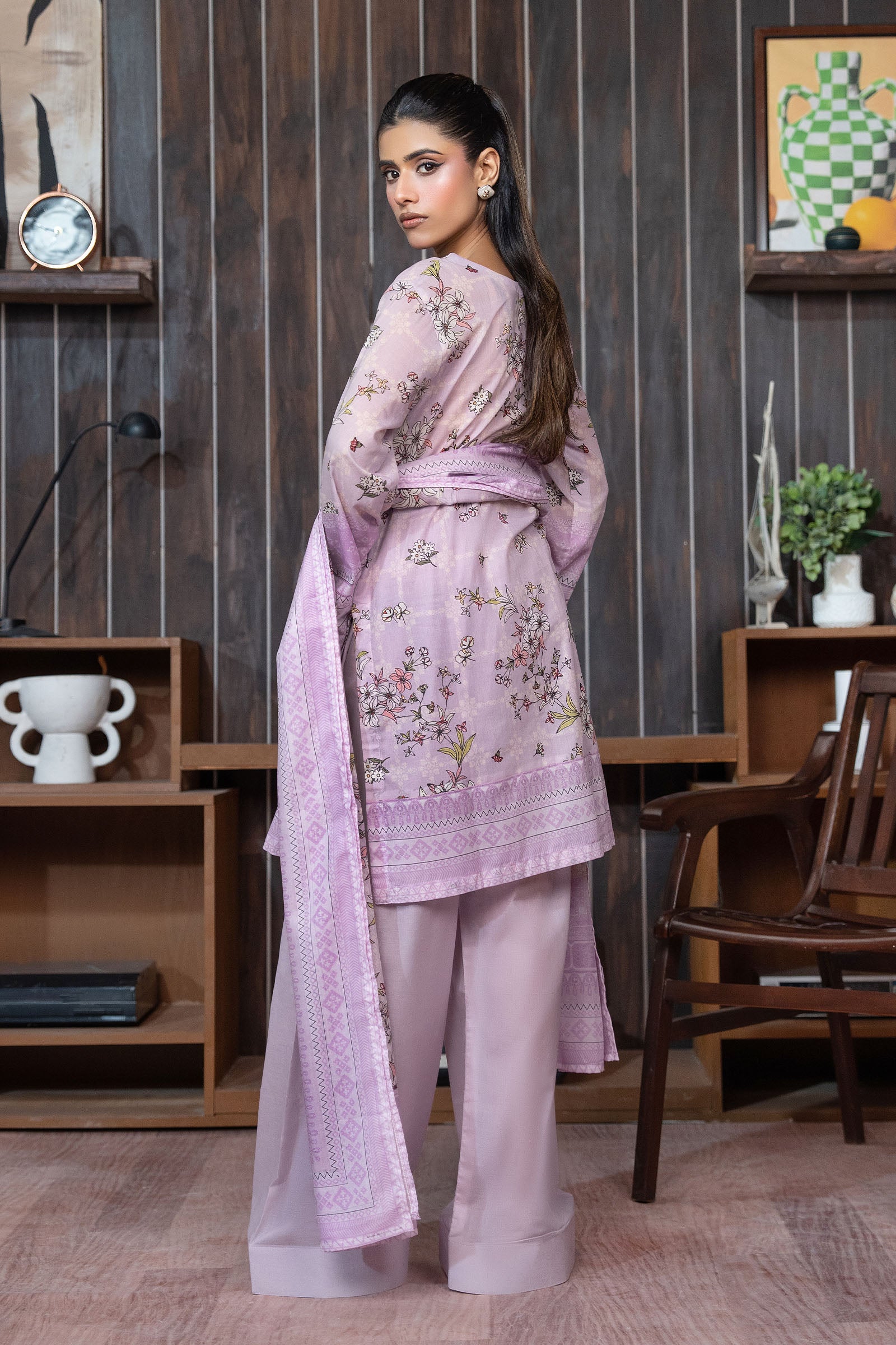 Light Lavender 3 Piece Unstitched Premium Printed Lawn Suit By Safa Noor Nigaah Collection Summer 2026