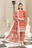 Light Red 3 Piece Unstitched Premium Printed Lawn