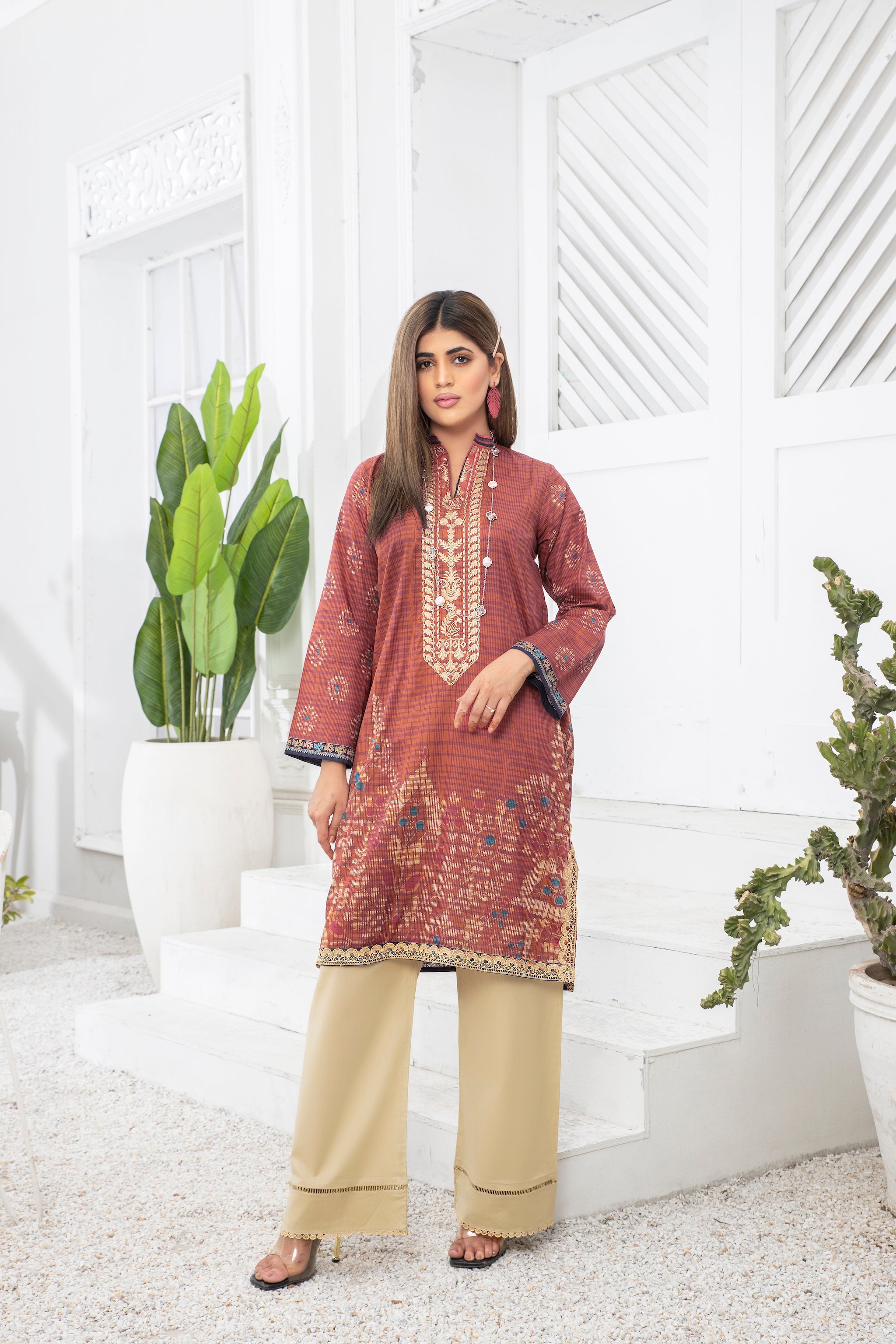 SHAB COLLECTION / 1PC / DIGITAL PRINTED EMBROIDERED LAWN SUMMER 2023 BY SAFANOOR