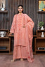 Peach 3 Piece Unstitched Premium Printed Lawn Suit By Safa Noor Nigaah Collection Summer 2026