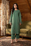 Poweder Green 2 Piece Unstitched Dyed Embroidered Lawn - Safanoor