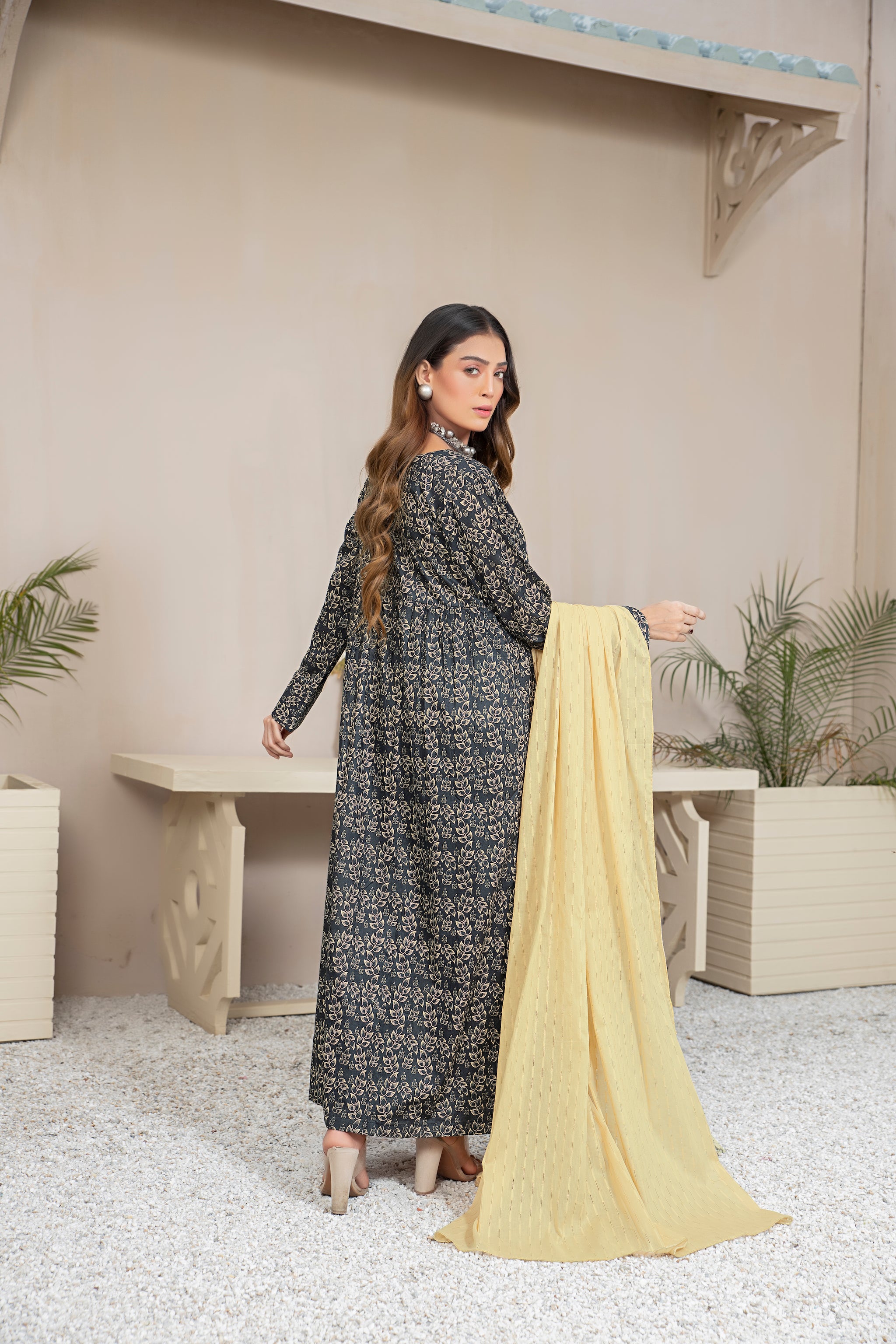 Printed Lawn Black 3 Piece Unstitched - (Vol-70/23)3P-S-24-D-10 - SAFANOOR