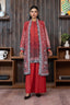 Red 3 Piece Unstitched Premium Printed Lawn Suit By Safa Noor Nigaah Collection Summer 2026