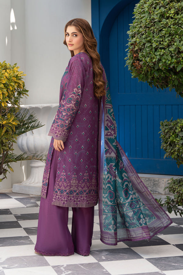 Twilight Lavender 3 Piece Unstitched Premium Printed Lawn Suit By Safa Noor Nigaah Collection Summer 2026