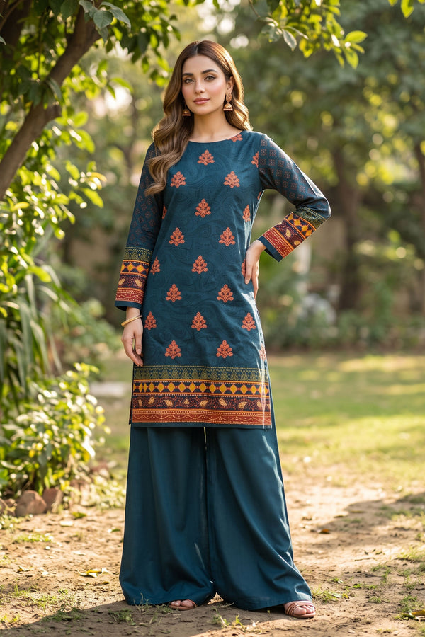 Unstitched 2 Piece Twill Marina Suit - Dark Blue