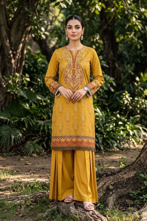 Unstitched 2 Piece Twill Marina Suit - Golden Bronze