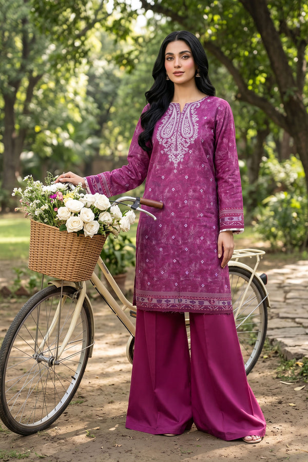 Unstitched 2 Piece Twill Marina Suit - Purple