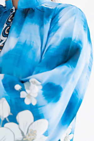 Unstitched Blue Doriya Linen 2 Piece - SafaNoor