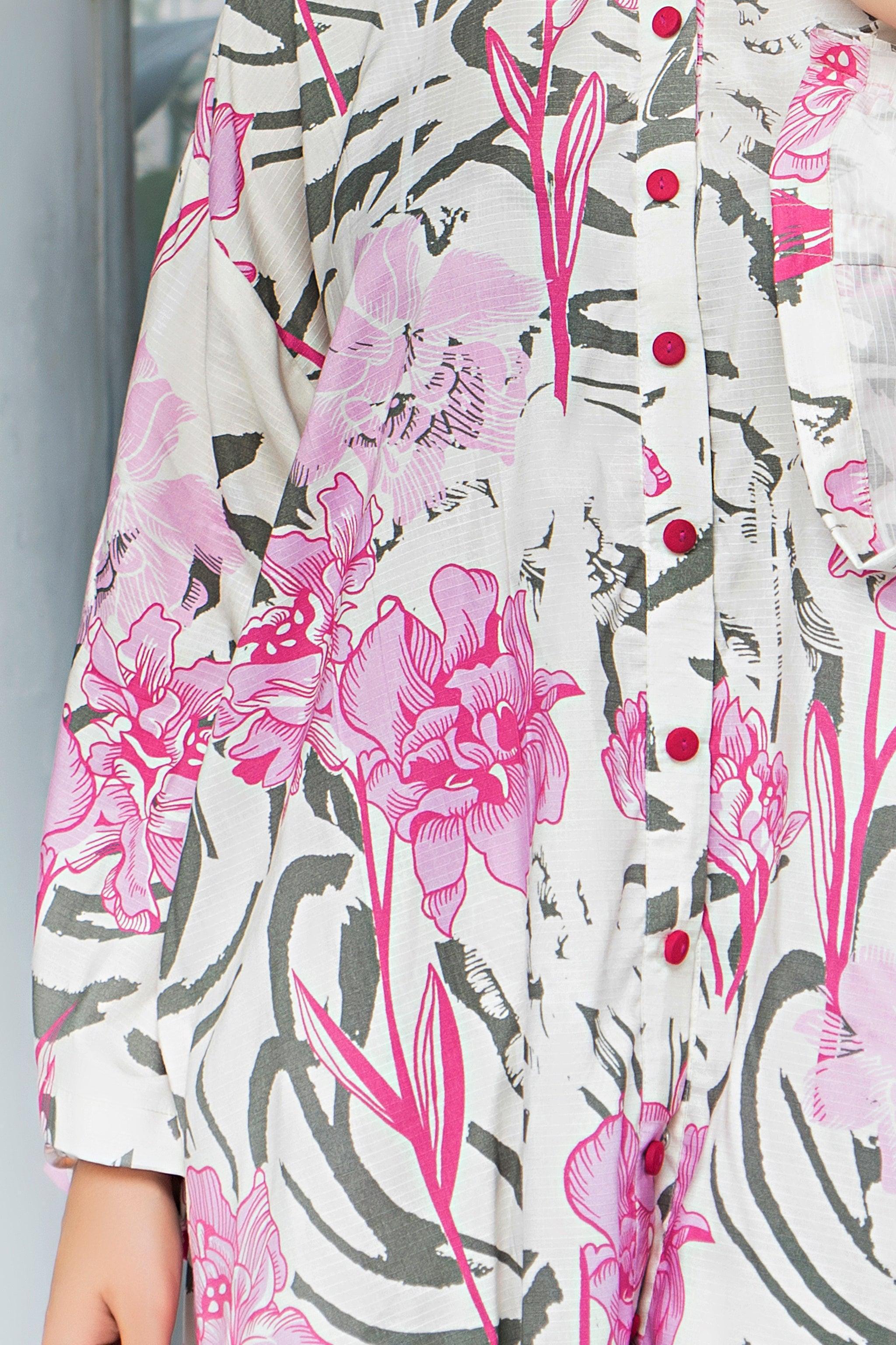 Unstitched Daisy White Linen 2 Piece - SafaNoor