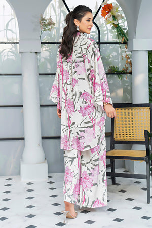 Unstitched Daisy White Linen 2 Piece - SafaNoor