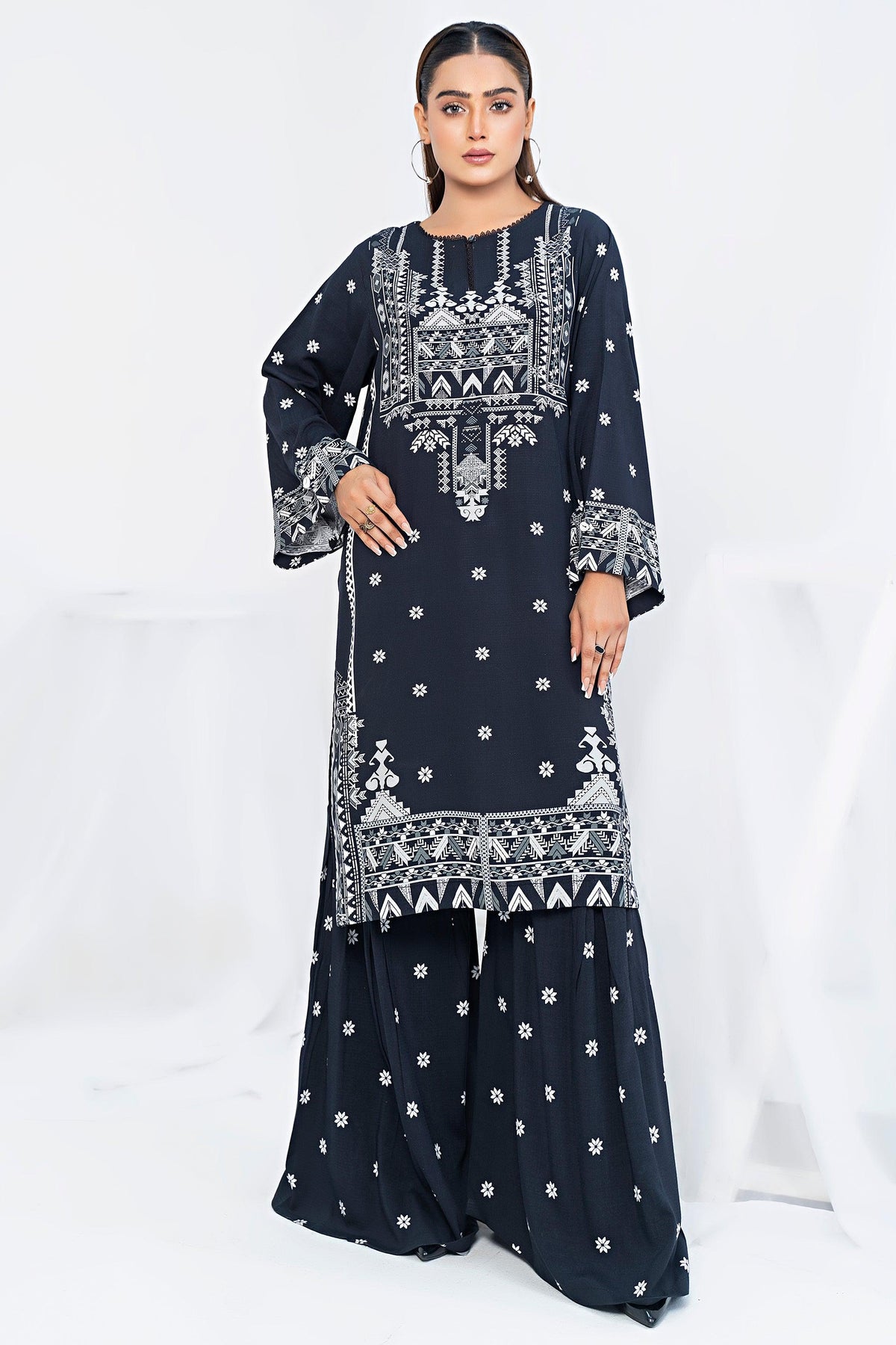 Unstitched Dark Grey Doriya Linen 2 Piece - (Vol-30/04)2P-W-24-D-1 - SAFANOOR