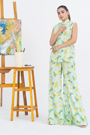 Unstitched Light Green Doriya Linen 2 Piece - SafaNoor