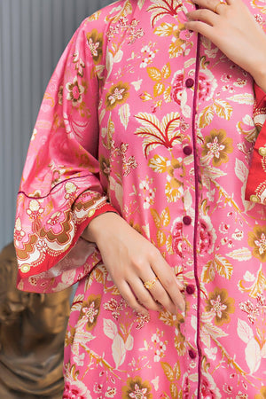 Unstitched Peach Linen 2 Piece - SafaNoor