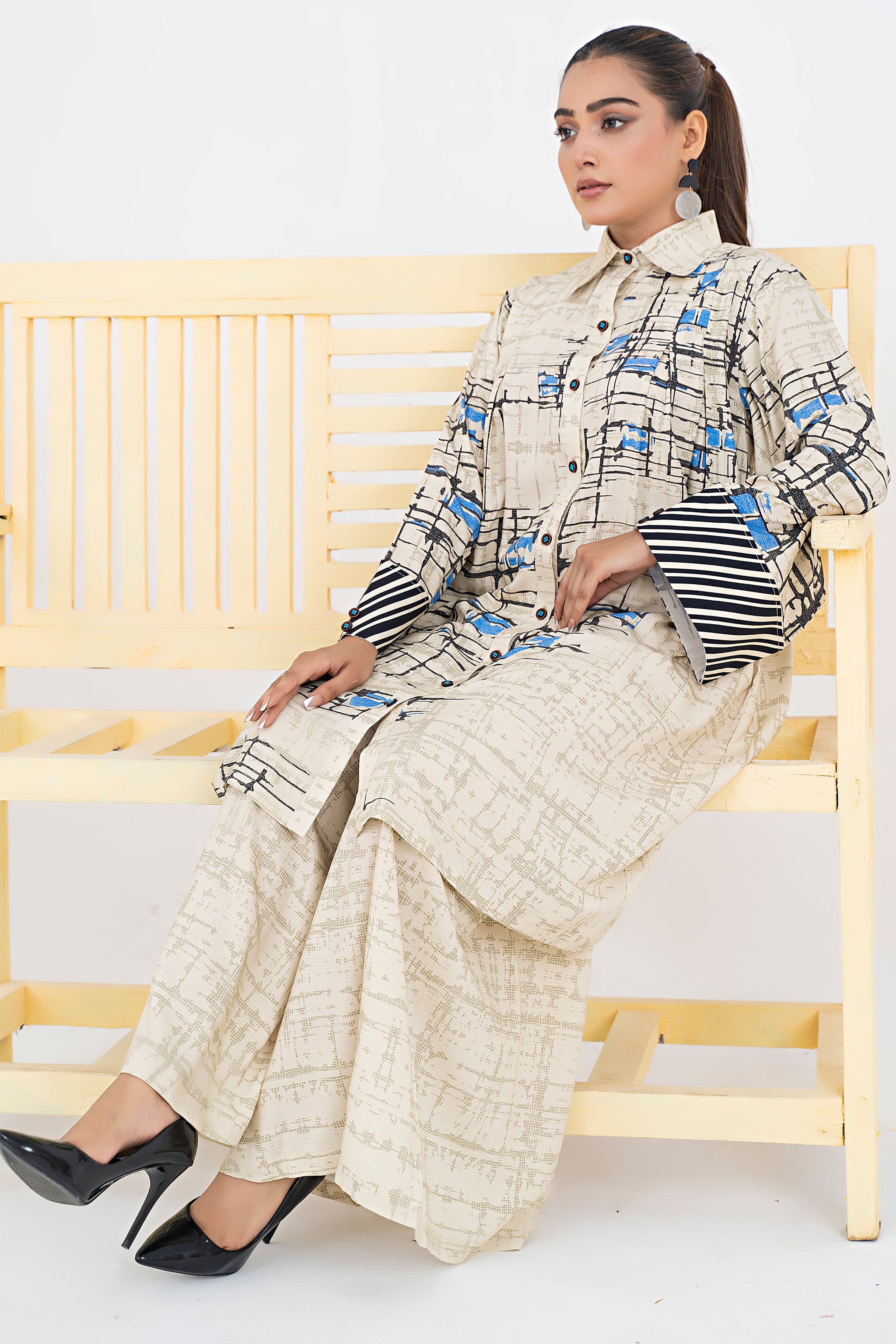 Unstitched Printed Off White Doriya Linen 2 Piece - (Vol-30/04)2P-W-24-D-12 - SAFANOOR