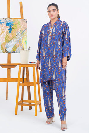 Unstitched Purple Doriya Linen 2 Piece - SafaNoor