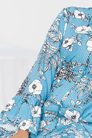 Unstitched Sky Blue Doriya Linen 2 Piece - SafaNoor