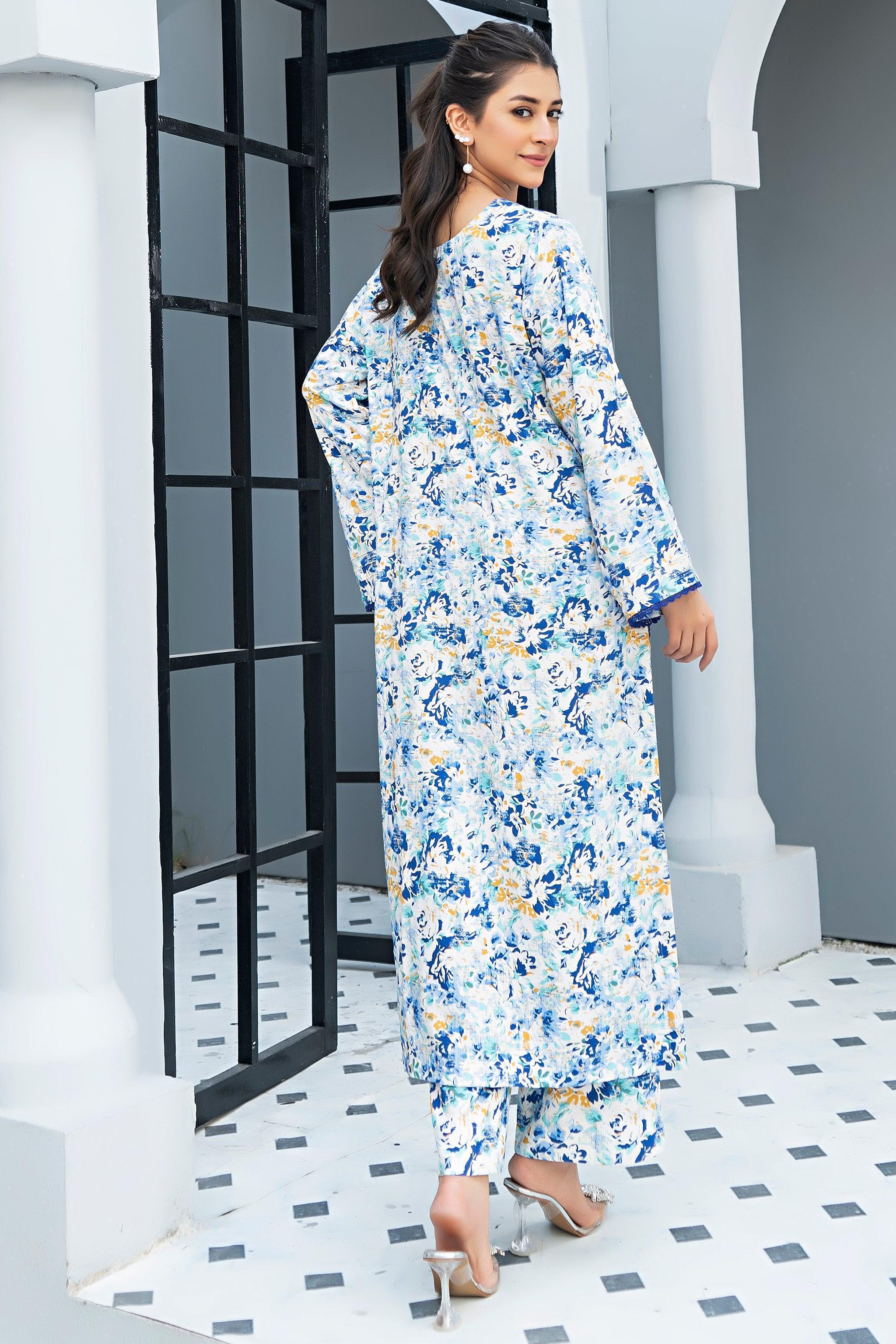 Unstitched White Linen 2 Piece - SafaNoor