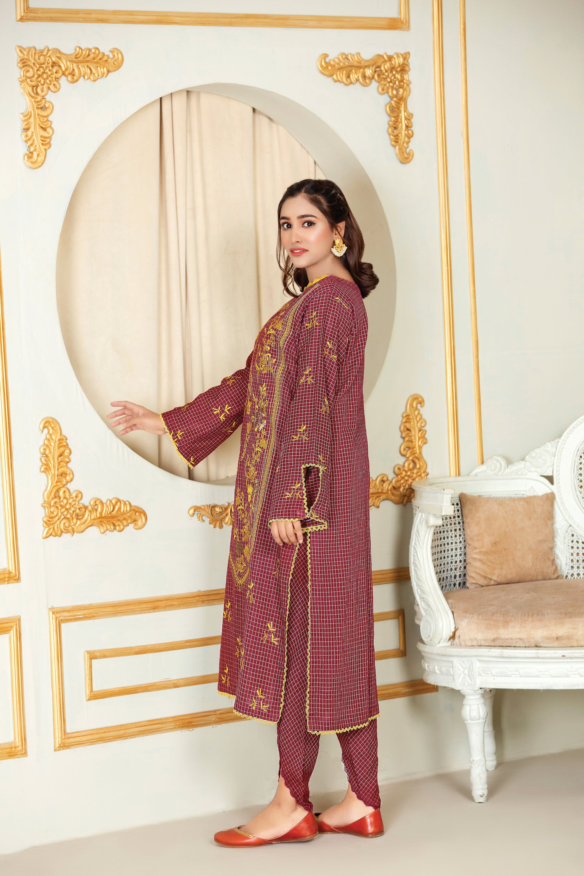 EMBROIDERED KHADDAR 2PCS, Winter Collection 21