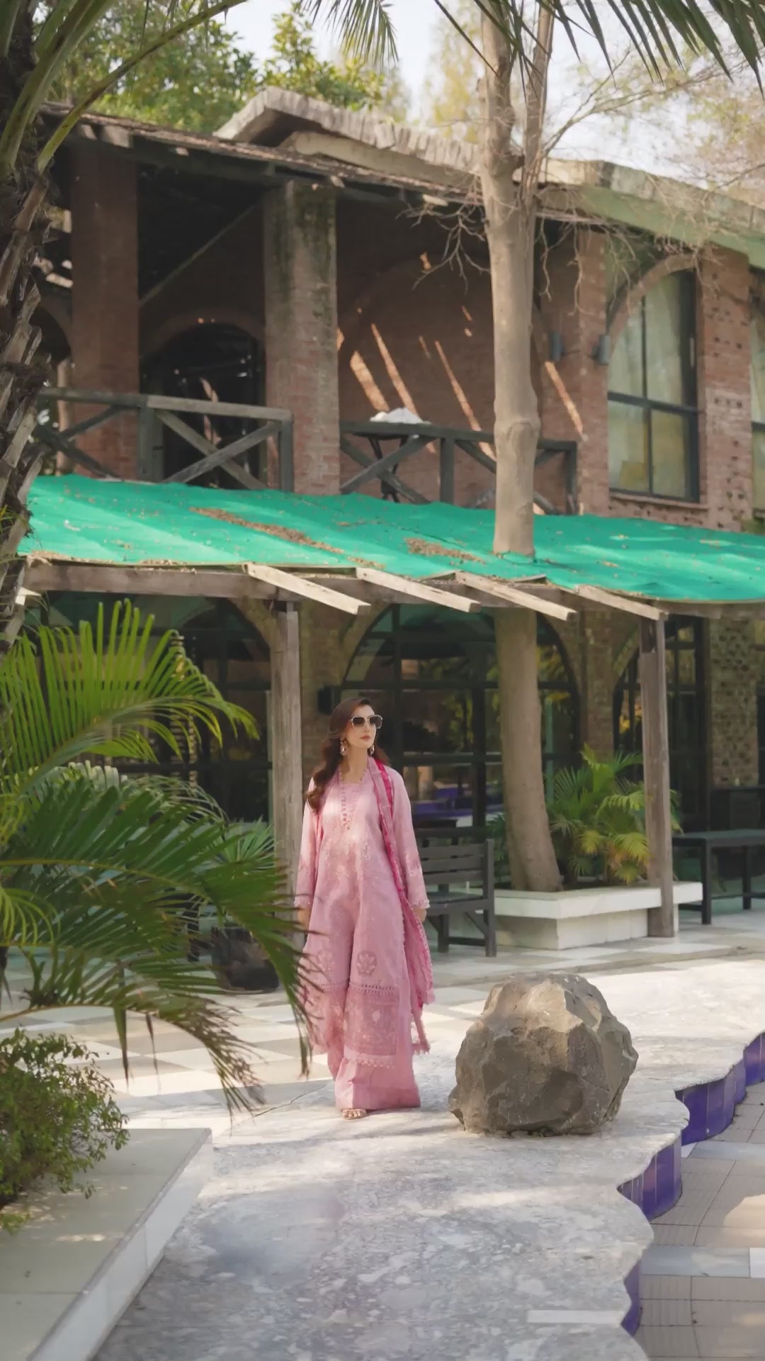 3 Piece Premium Unstitched Light Pink Embroidered Lawn Suit