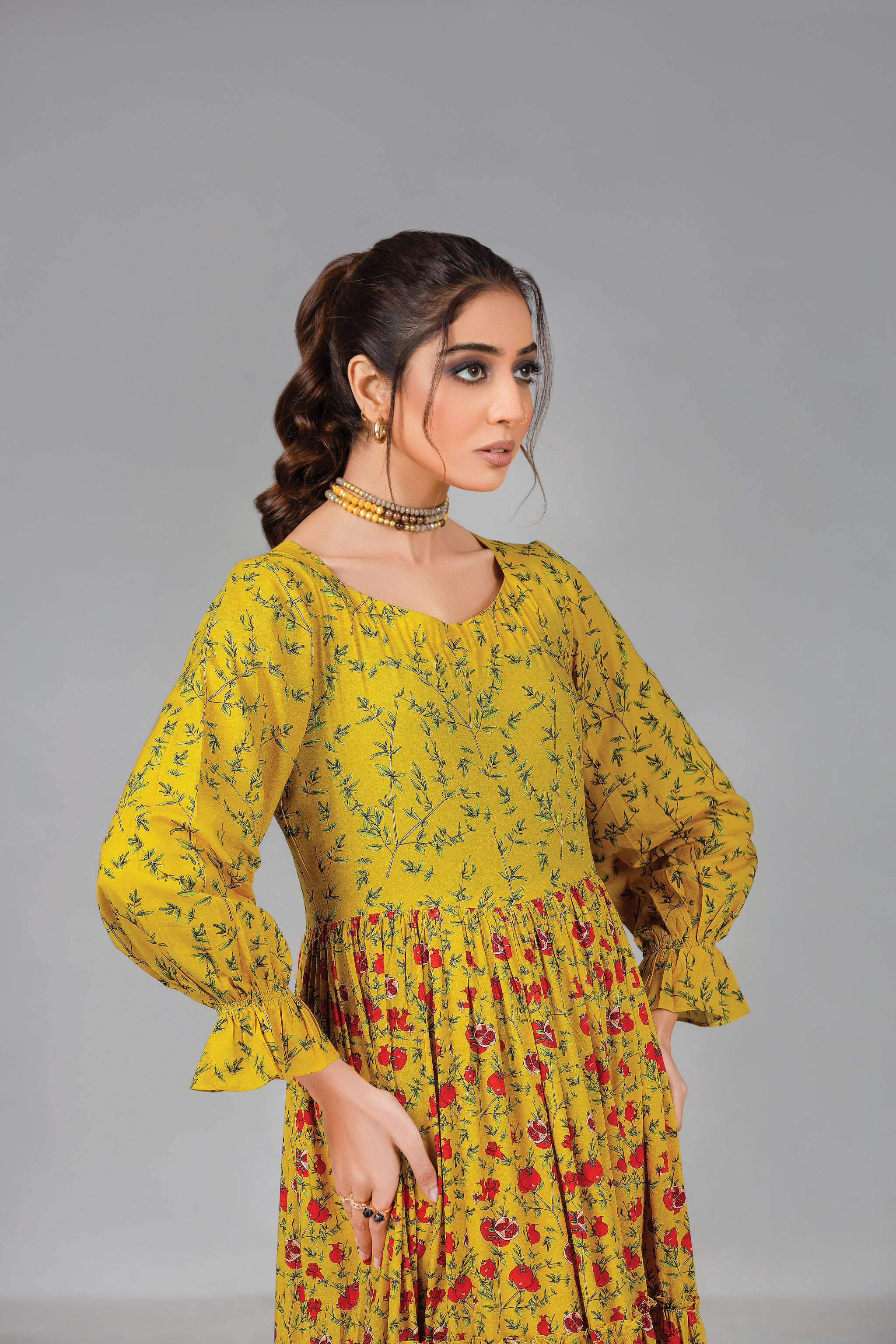Arabic Lawn Digital Print Embroidered Shirt and Arabic Lawn Digital Print Trouser seesh Mehal Collection unstitched 2pcs summer 2023 by safanoor