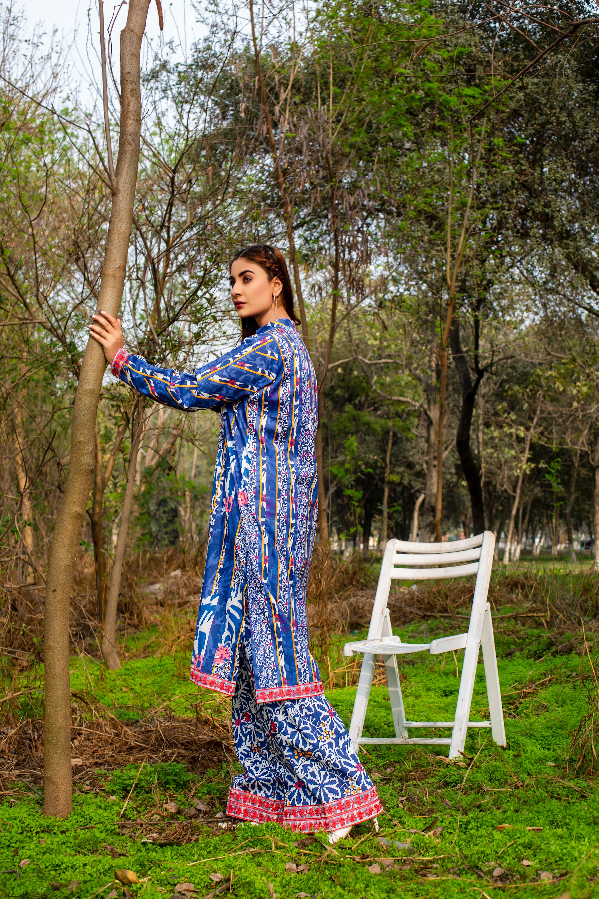 New Summer 2023 unstitched 2 piece collection digital printed lawn embroidered shirt with digital printed cotton trouser price 2220 lawn EMBROIDERED zarnish  unstitched collection by safanoor
