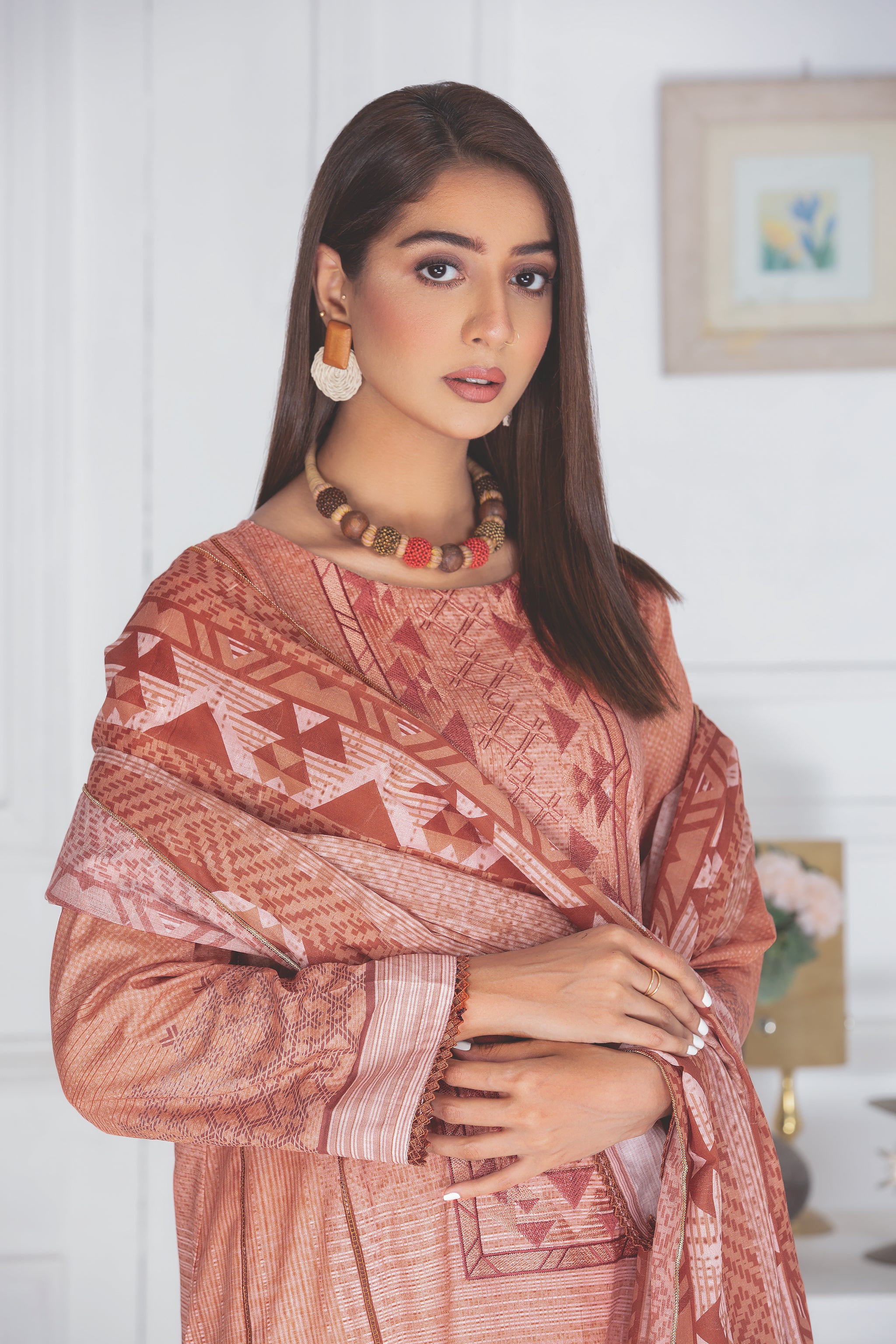 new arrivals unstitched 3pcs hayyat collection digital digital print lawn shirt self jacquard digital print dupatta dyed cotton trouser unstitched by safanoor